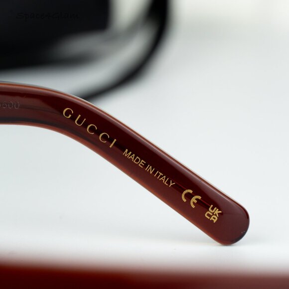 BRAND NEW Gucci GG1725O 002 Brown Demo Unisex Square Eyeglasses GG 1725O - Picture 5 of 7